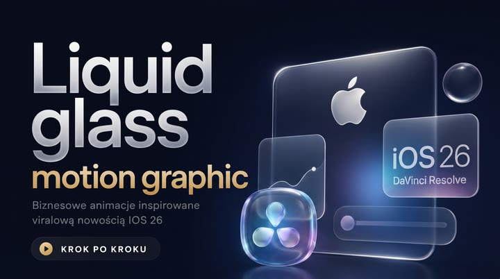 Tutorial: animacje liquid glass w DaVinci Resolve